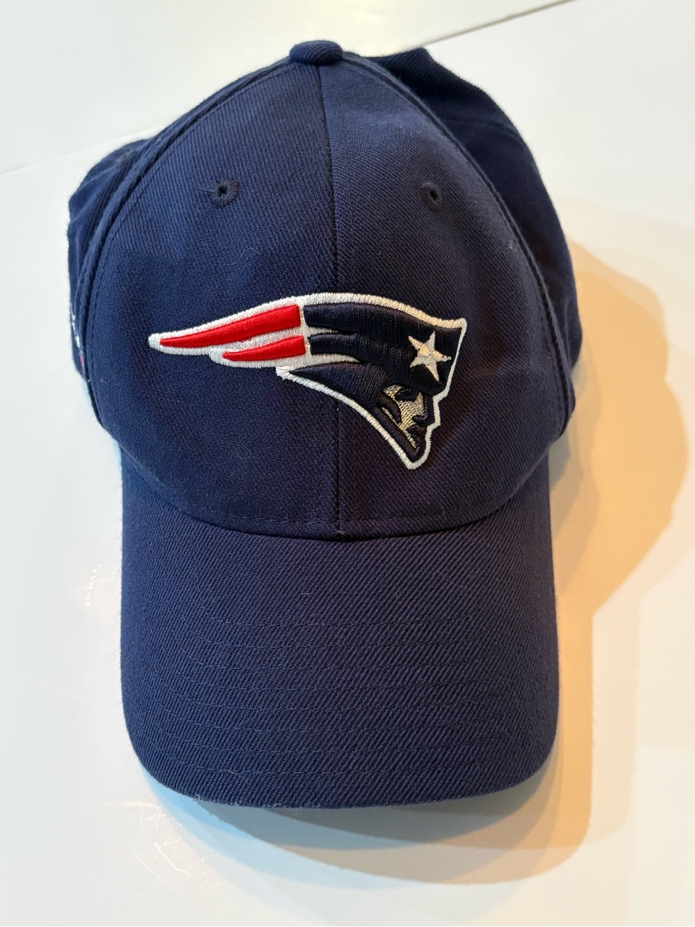 New England Patriots Navy Baseball Cap withTeam Logo, One Size, Adjustable